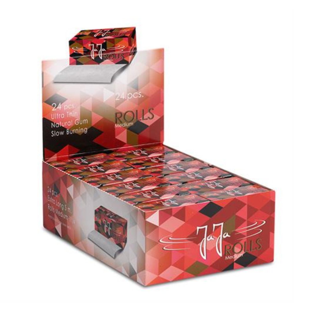 แพ็คเดี่ยว JaJa 'RED' ม้วน ขนาด King Size SLIM ยาว 5 เมตร