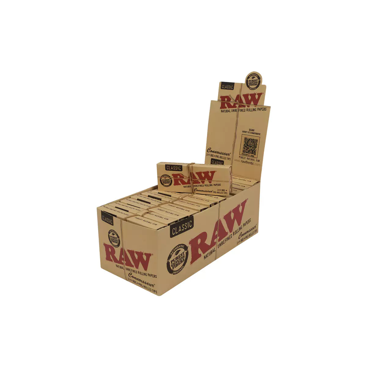 RAW 2 in 1 "Classic connoisseur" 1 1/4 + tips 24pcs