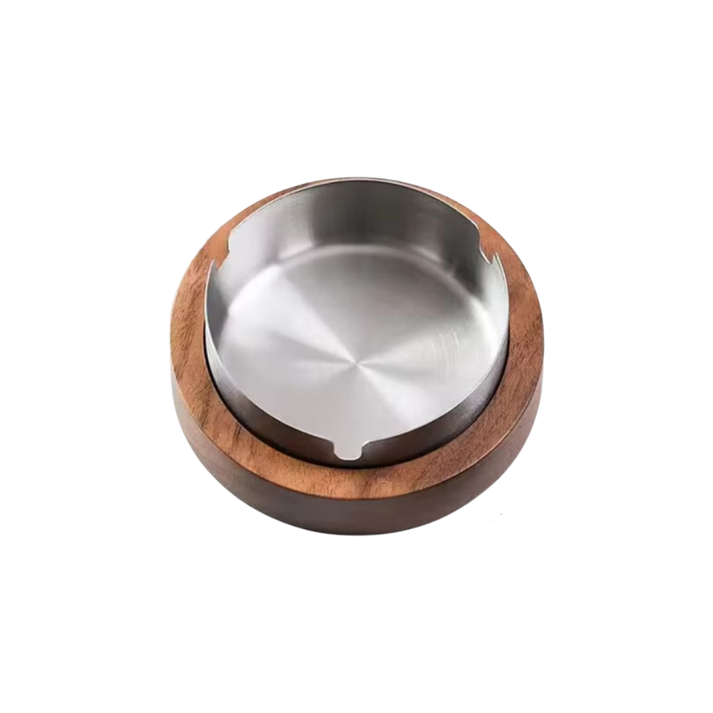 JaJa "SOLID WOOD & METAL ASHTRAY"