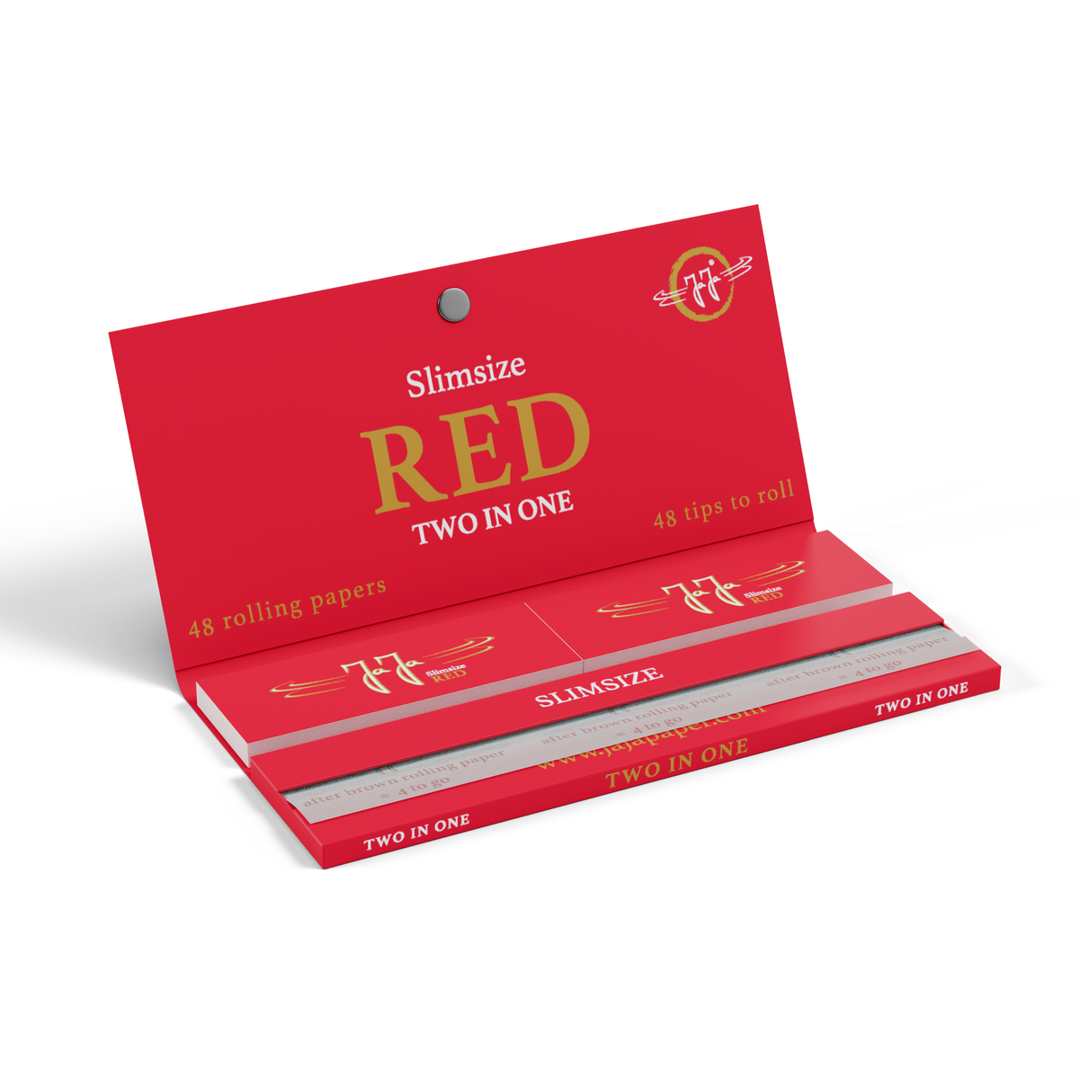 Single pack JaJa "RED" 2 in 1 King Size Slim
